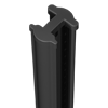Poteau à clips GIGA 3m00 Gris Dim. 80x60mm