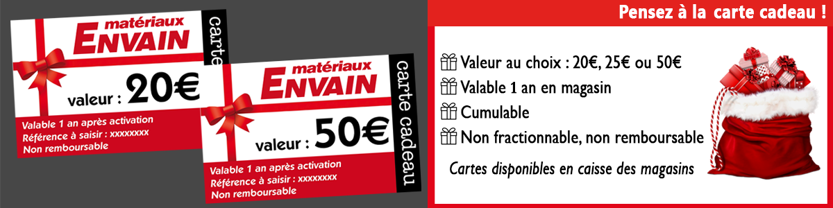 Carte cadeau Envain