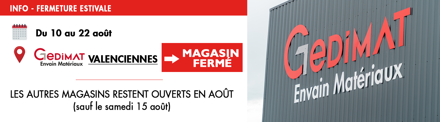 Fermeture estivale