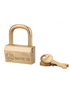 Cadenas extérieur NAUTIC 68 55mm anse laiton - 3 clés