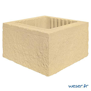 Pilier 29x29x16.7 Ton Pierre PROMO WESER - FIN DE SERIE