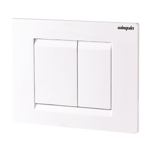 Plaque de commande ESSENTIEL blanche pour WC suspendu WIRQUIN